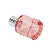 China 30ml transparent pink Glass Perfume Bottle with home decor manufacturer