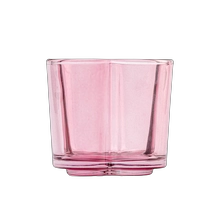 China Flower Shaped 8oz Glass Container Scented Candle Holder Wholesaling manufacturer