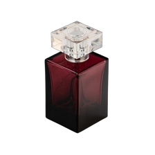 China Luxury 50ml Transparent Glass Bottle Perfume Fragrance Bottle with cap manufacturer