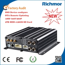 Çin 2016  720P AHD  4CH 2TB HDD H.264  Mobile DVR for truck bus taxi car üretici firma