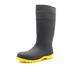porcelana 106-4 CE verificado Construcción impermeable antideslizante PVC Botas de lluvia de seguridad PVO TOE DE ACERO fabricante
