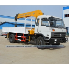 Китай Dongfeng 8 Ton телескопическая стрела автокрана производителя
