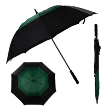 ประเทศจีน รายการที่ดีสำหรับการโฆษณาทนทาน windproof double caonopy ร่มกอล์ฟเปิดง่าย ผู้ผลิต