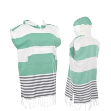 中国 Turkish Cotton Adults Hooded Surf Poncho Towel Changing Robe メーカー