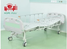 Cina D356a Dua tempat tidur manual tempat tidur rumah sakit engkol pabrikan