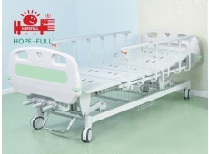 Cina D658a Tiga tempat tidur manual tempat tidur rumah sakit engkol pabrikan