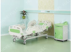 中国 出厂价可调节三功能手动医疗床带整床升降功能 制造商