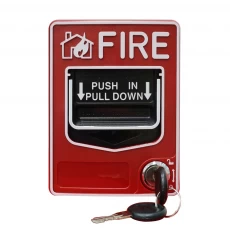China Key resettable Manual  press and psuh Call Point Fire Alarm call Button manufacturer