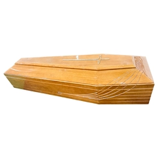 Trung Quốc Bán buôn quan tài bằng gỗ nguyên khối Paulownia theo phong cách châu Âu Urn tang lễ dành cho người lớn giá rẻ cho tro tưởng niệm Sản phẩm đồng thau nhà chế tạo