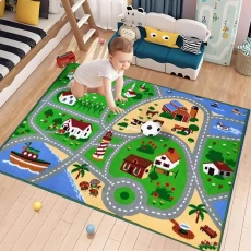 China Educational City Map Kids Playtime Carpet manufacturer