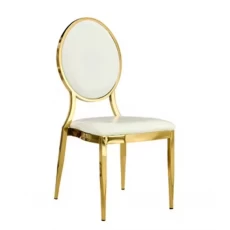 China Wedding Banquets Stackable Metal Iron Hotel Dining Chairs manufacturer