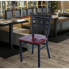 China Modern Commercial Dining Chairs Frame Wooden Seat Industrial Wholesale for Restaurant Hotel Living Room Outdoor Use manufacturer