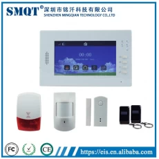 Tsina EB-839 Visualized Operation Platform 7 Inch Touch Screen wireless home security gsm auto dial alarm system Manufacturer