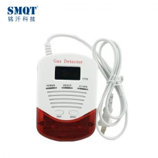 China LED light special wired gas alarm detector manufacturer
