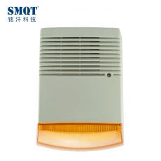China Outdoor alarm siren with strobe light blue Red Orange manufacturer