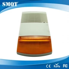 China Ao ar livre com fio estroboscópicas elétrica sirene de alarme de luz com backup de bateria opcional fabricante