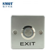 Tsina SMQT haluang metal pinto access control exit release push pindutan NC NO COM port na may LED back light Manufacturer