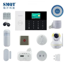 Tsina Ang Smart GSM wireless home security burglar alarm system na may 3 wired at 99 wireless Manufacturer