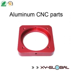 China Aluminium CNC machining corporation, CNC precision machining parts aluminium dengan red anodizing finish pengilang