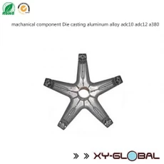 China machanical component Die casting aluminum alloy adc10 adc12 a380 manufacturer