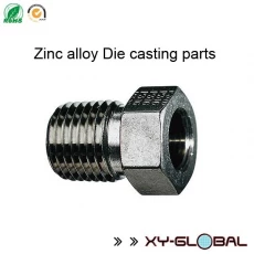 China zinc die casting parts China, Black nickel plating zince alloy reducing bushing manufacturer