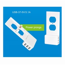 중국 Amerikaanse stijl decor duplex eenvoudig te installeren USB wandcontactdoos plaat te dekken met dubbele hoge snelheid USB-oplader poorten voor thuis en op kantoor te gebruiken 제조업체