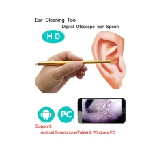 China Ear Cleaning Endoscope 3 In1 Usb Hd Visual Ear Spoon 5.5mm Mini Camera Android Pc Ear Pick Otoscope Borescope Tool manufacturer