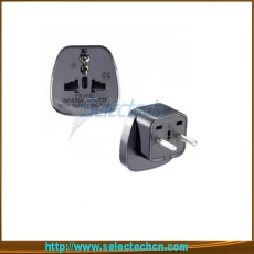 China Safe Multi Adapter Series Universal Uk to Euro Plug Adapter With Security Gate SES-9A manufacturer