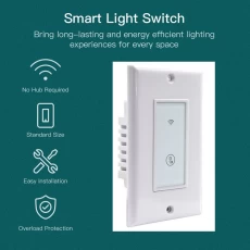 China Smart WiFi Light Switch Touch Panel Wall Switch Wireless Remote Control by Mobile APP Compatible with Alexa Google Assistant manufacturer