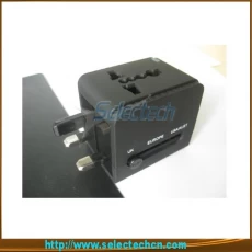الصين USB شاحن كلمة محول السفر لمع ترافل سلامة مصراع و1A إخراج SE-MT148U2 الصانع