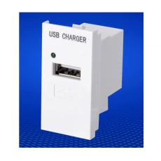 China USB module for wall plate 45 type 5V 1A USB charging port manufacturer