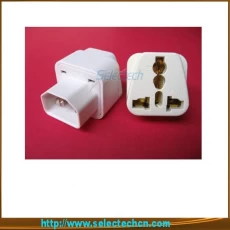 China Universal To  IEC320 Travel Plug Adapter For Computer With Ground Pin SE-UA320 manufacturer