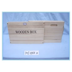चीन आकर्षक शैली फ्लैट तह लकड़ी उपहार बॉक्स उत्पादक