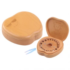Çin Beech wood teeth box for kid üretici firma