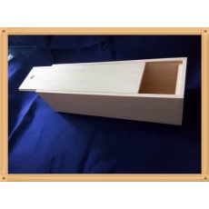 China Sliding lid wood gift box for wine manufacturer