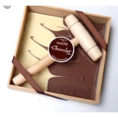 중국 초콜렛 패킹을 위한 망치를 가진 명확한 뚜껑 목 제 상자 제조업체