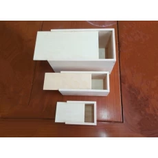 porcelana Gift packing wood slid lid box customized size fabricante