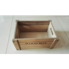 China Natrual paulownia wood folding wooden box crates China made manufacturer