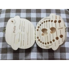 चीन Natrual पाइन लकड़ी बच्चे के दांत बॉक्स चीन निर्माता उत्पादक