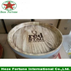 China cor customizável e bandeja de servir de madeira logotipo fabricante