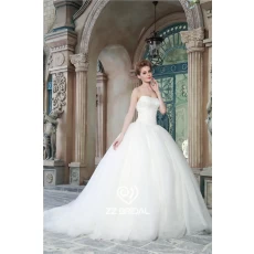 China Ball gown dress sweetheart neckline tulle princess wedding gown manufacturer manufacturer