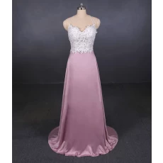 China Nieuwe ontwerp formele jurk kralen trouwjurk fabrikant A Line 2 in 1 bruidsjurken fabrikant
