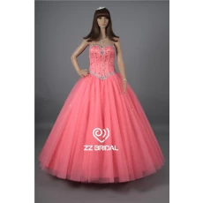 China Qualidade superior querida frisado fornecedor vestido vestido de baile decote quinceanera fabricante
