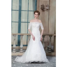 Chine ZZ Bridal 2017 hors épaule dentelle appliqued et perlée robe de mariée sirène fabricant