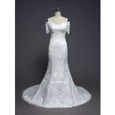 China ZZ Bridal 2017 off-Schulter Lace Applikationen Mermaid Wedding Dress Hersteller