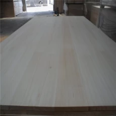 porcelana 20/27MM Bleached paulownia edge glued board used for coffin door frame fabricante