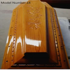 Китай Funeral Solid Wooden Coffin Wood Casket производителя