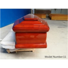 الصين Wholesale Solid Oak Wooden Coffin for Funeral Use الصانع