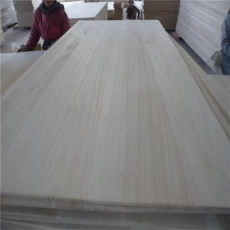 China export japan 12mm bleached paulownia edge glue panel manufacturer