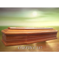 China funeral supplies Euro Spain Style Wood Coffin manufacturer